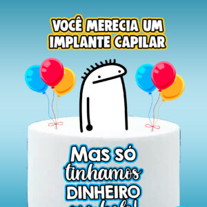 Arquivo Topo de bolo Flork Careca Calvo #1