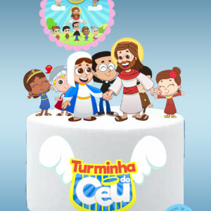 Arquivo topo de bolo Turminha do céu #1