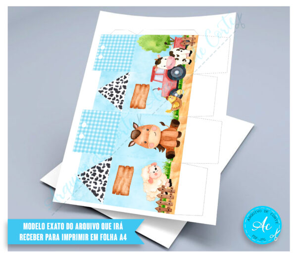 Arquivo Kit festa Fazendinha Aquarela #1