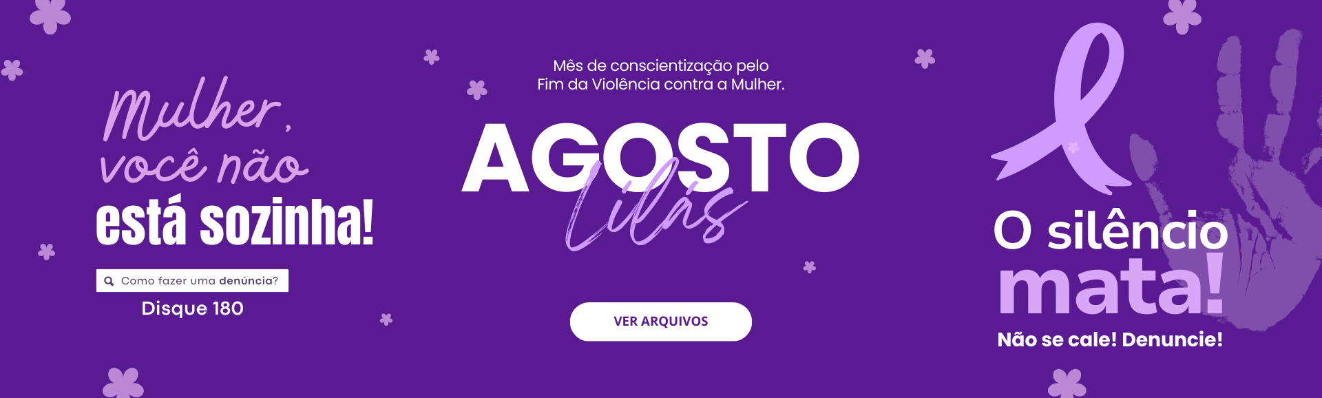 Arquivos de corte Agosto Lilás
