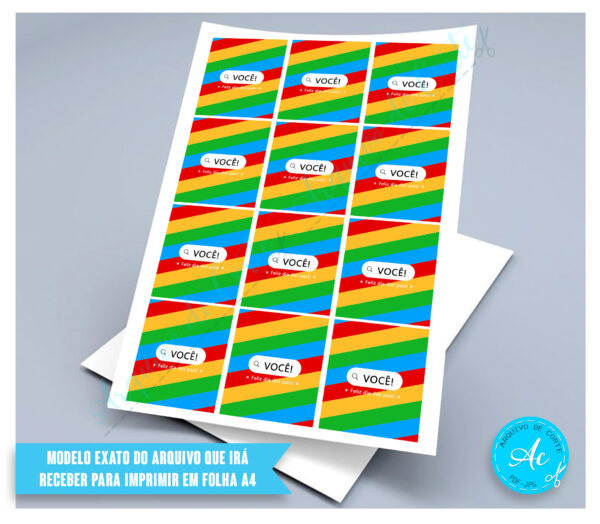 Arquivo Card para bala Dia dos pais #2 - Imagem 3