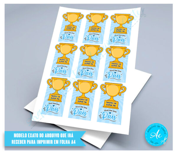 Arquivo Card para moeda Dia dos Pais #1 - Imagem 2