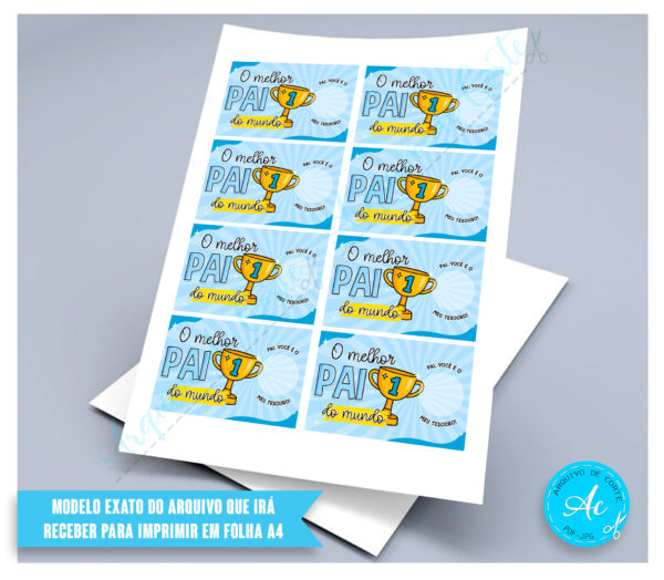 Arquivo Card para moeda Dia dos Pais #3 - Imagem 2