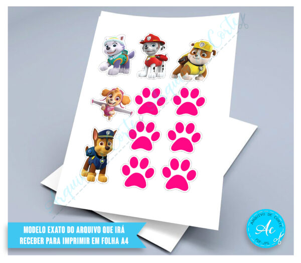 Arquivo Topo de bolo Patrulha Canina #11 - Imagem 3