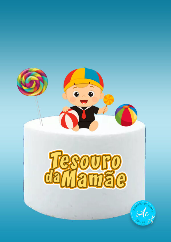 Arquivo topo de bolo Tesouro da mamãe #3