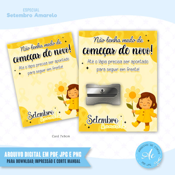 Arquivo Cartão Apontador Setembro amarelo #1
