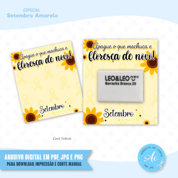Arquivo Cartão para borracha Setembro amarelo #1