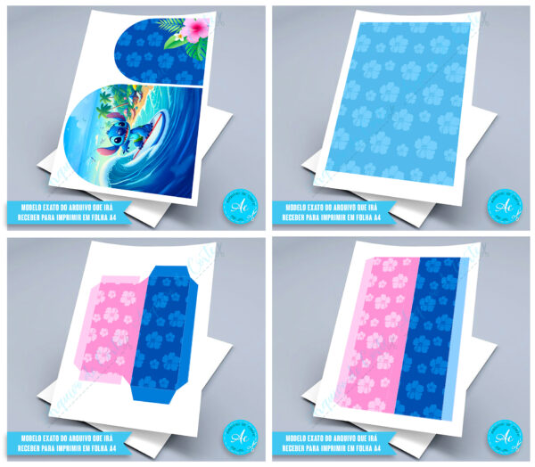 Arquivo Caixa cenário Lilo e Stitch #1 - Imagem 2
