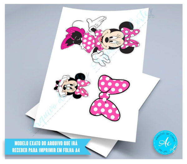 Arquivo Caixa cenário Minnie Rosa #1 - Imagem 2