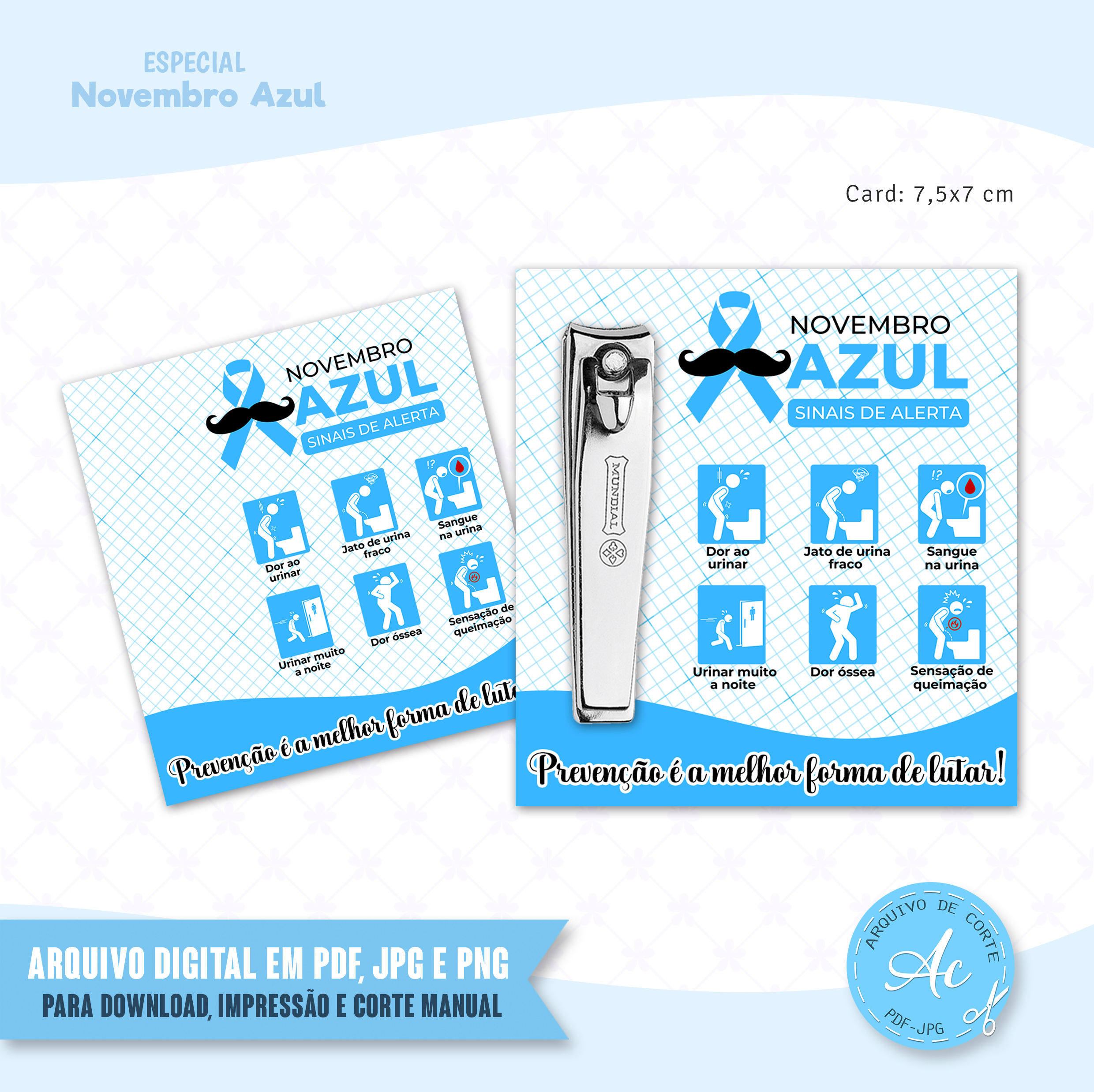 Arquivo Card Lembrancinha Novembro Azul #1