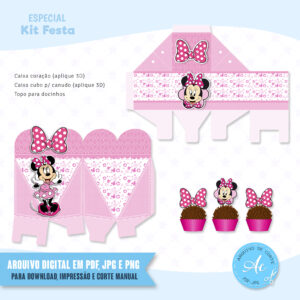 Arquivo Kit festa Minnie Rosa #1