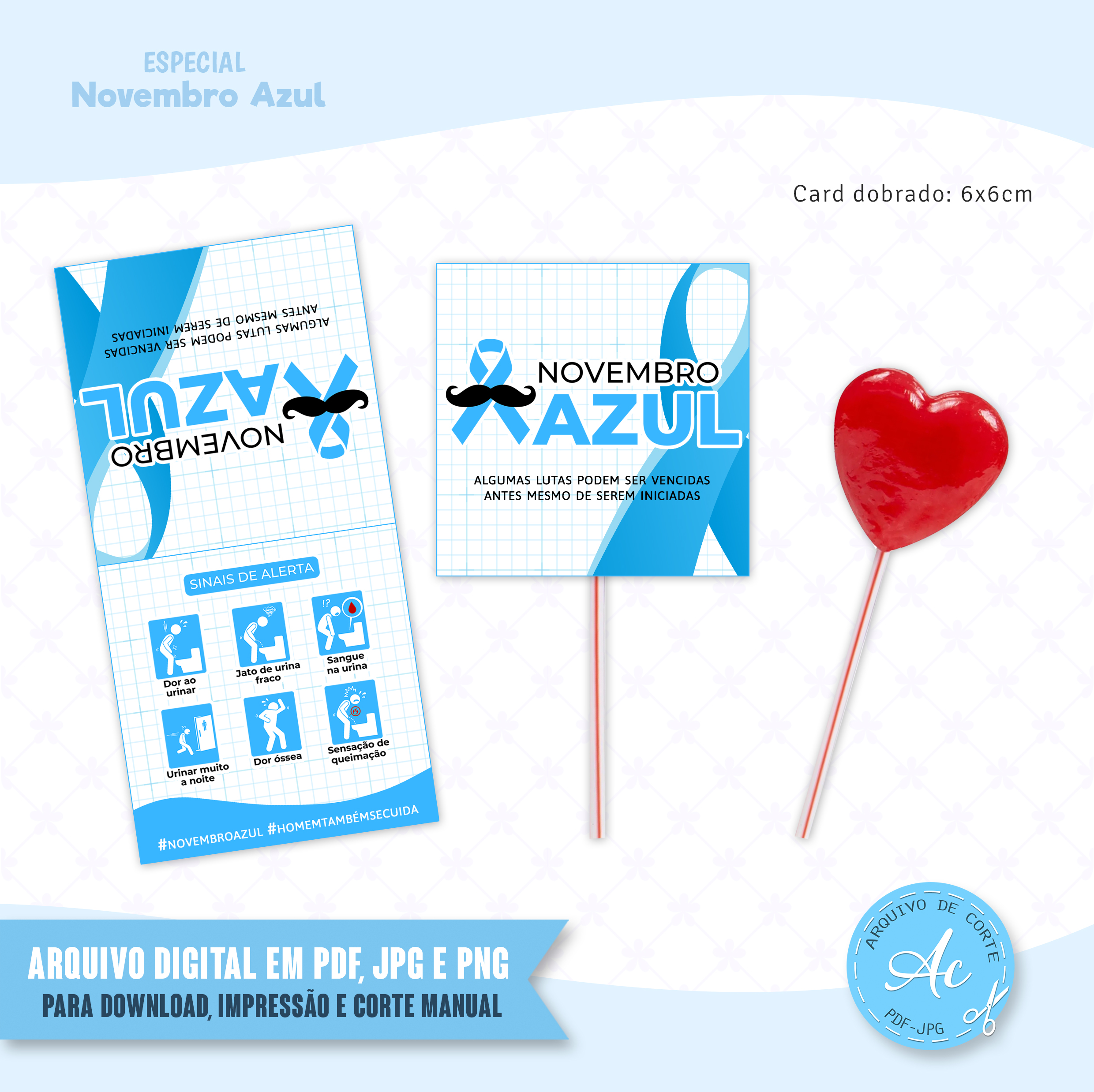 Arquivo Tag para pirulito Novembro Azul #2