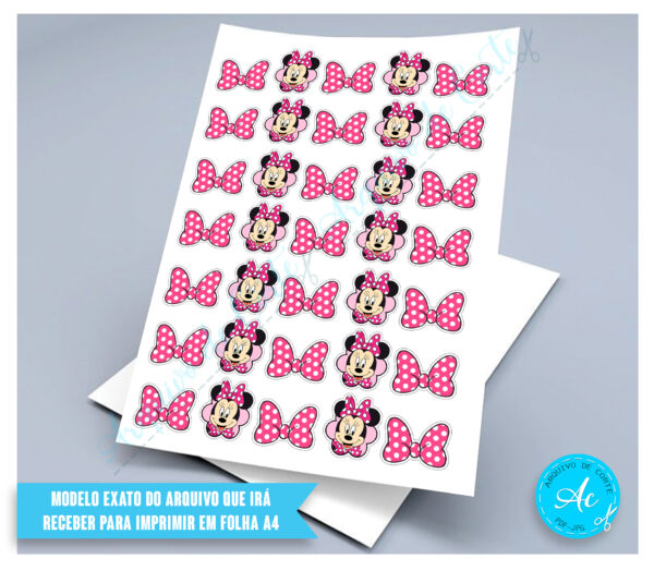 Arquivo Kit festa Minnie Rosa #1 - Imagem 4