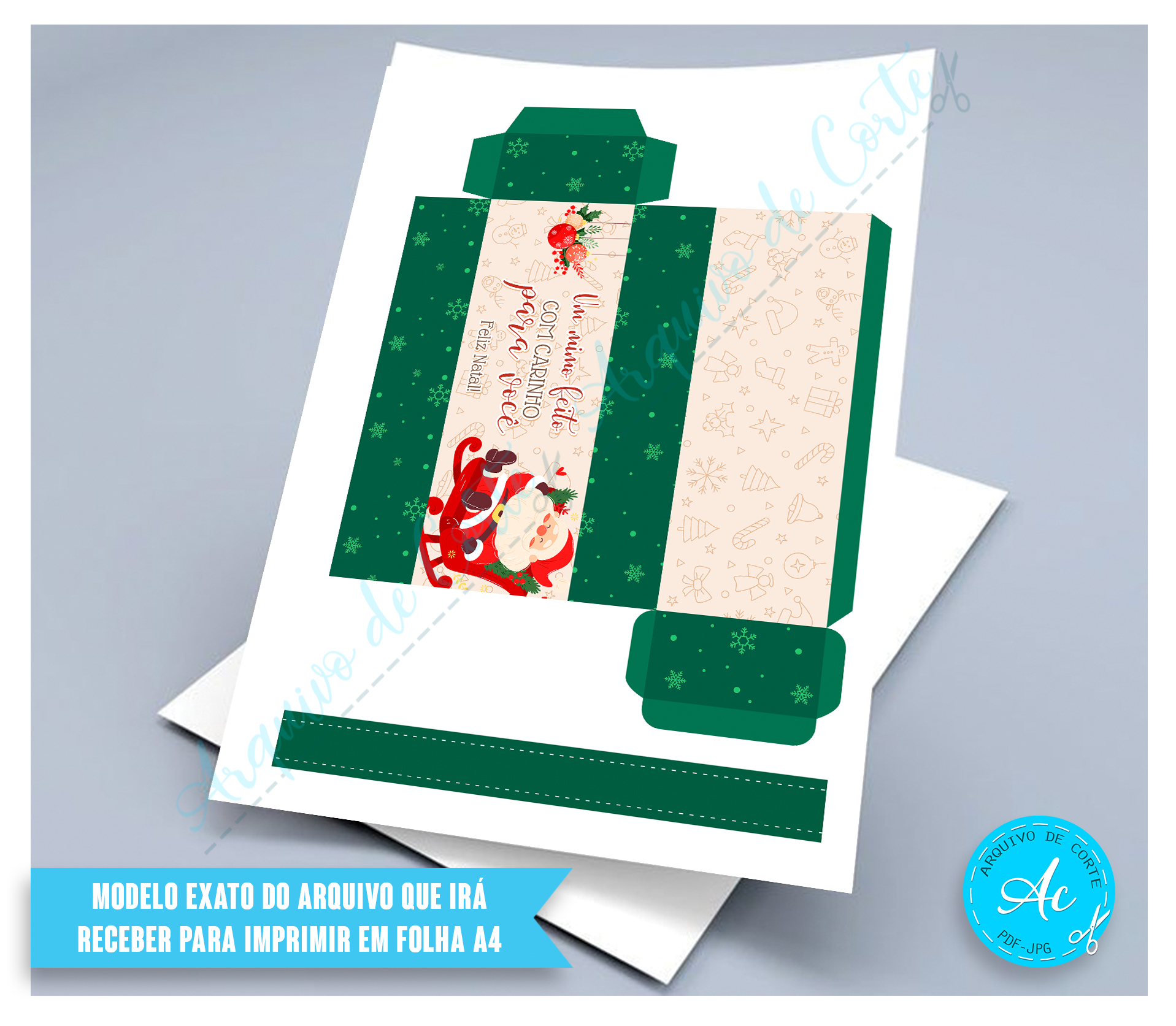 Arquivo Caixa para bis Natal #1 - Imagem 2