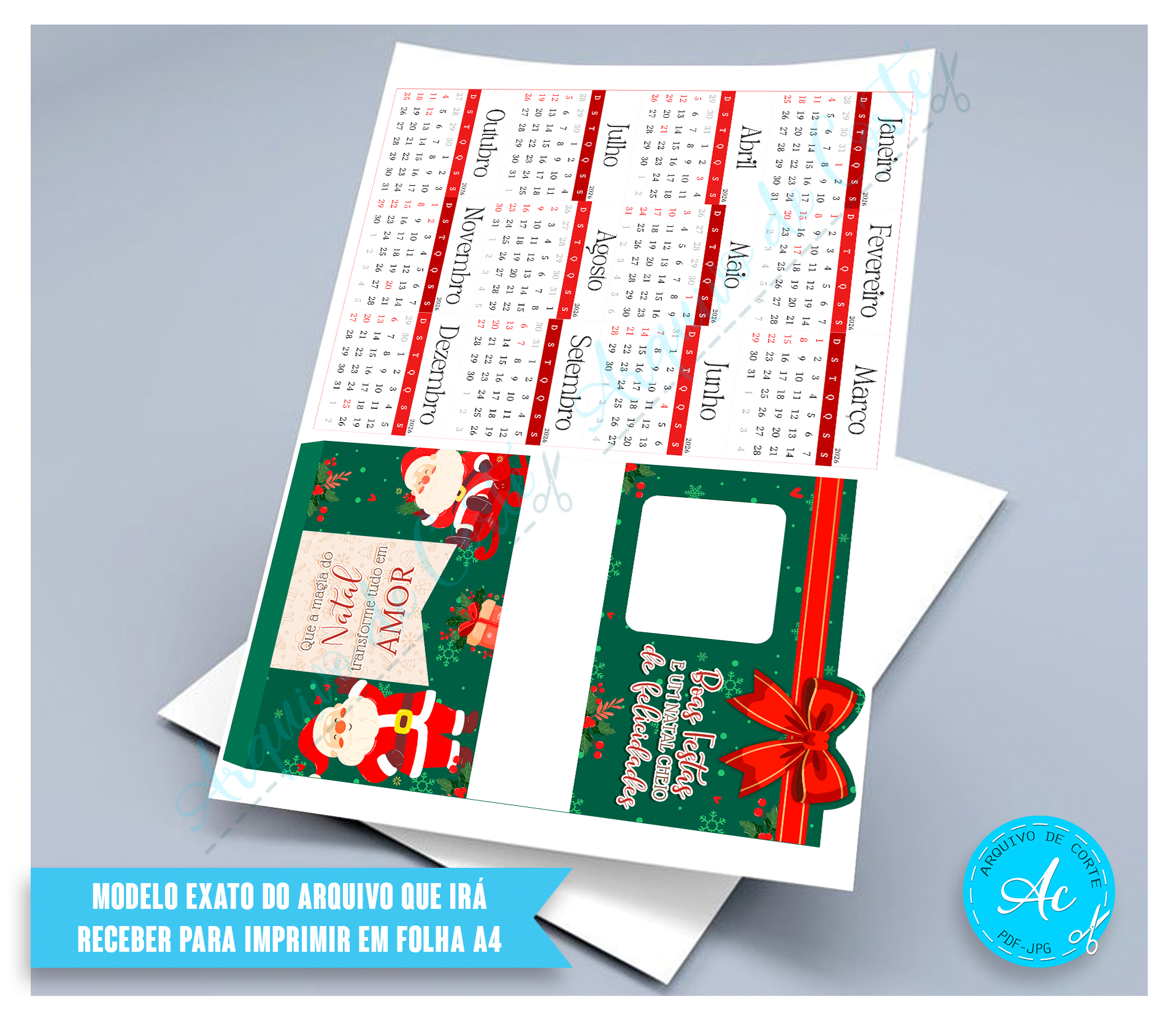 Arquivo Calendário de mesa Natal #1 - Imagem 2