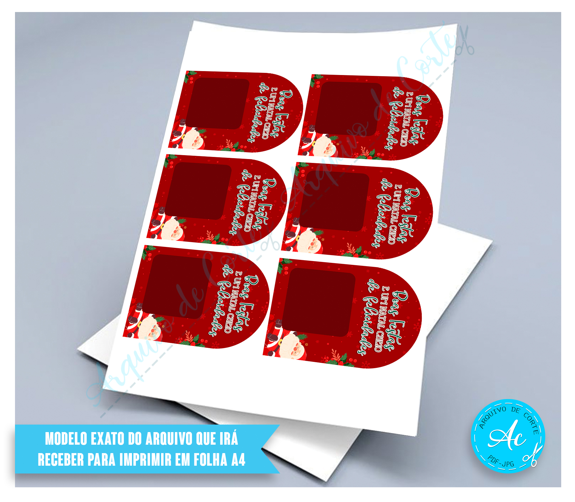 Arquivo Cartão para calendário Natal #1 - Imagem 4