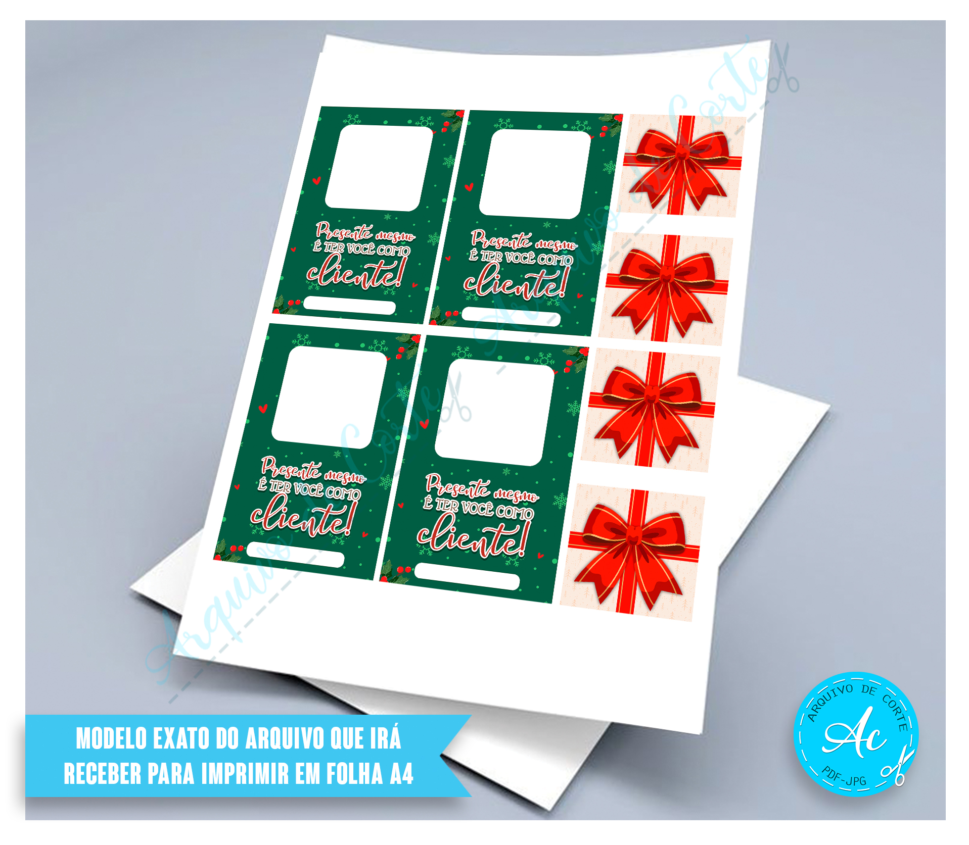 Arquivo Cartão para calendário Natal #2 - Imagem 2