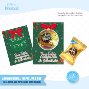 Arquivo Cartão para esfera bombom Natal #2