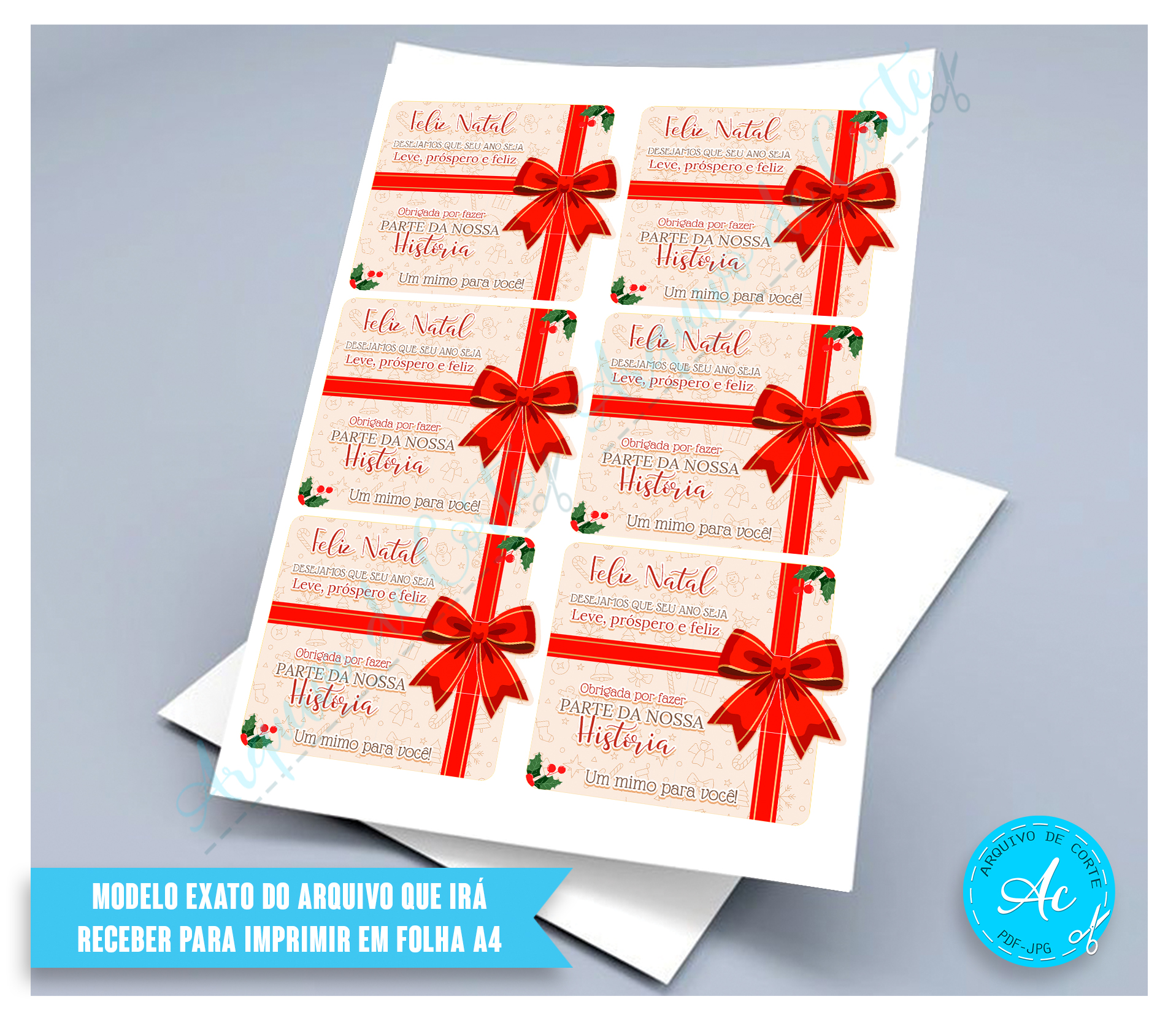 Arquivo Cartão para lixa de unha Natal #1 - Imagem 2