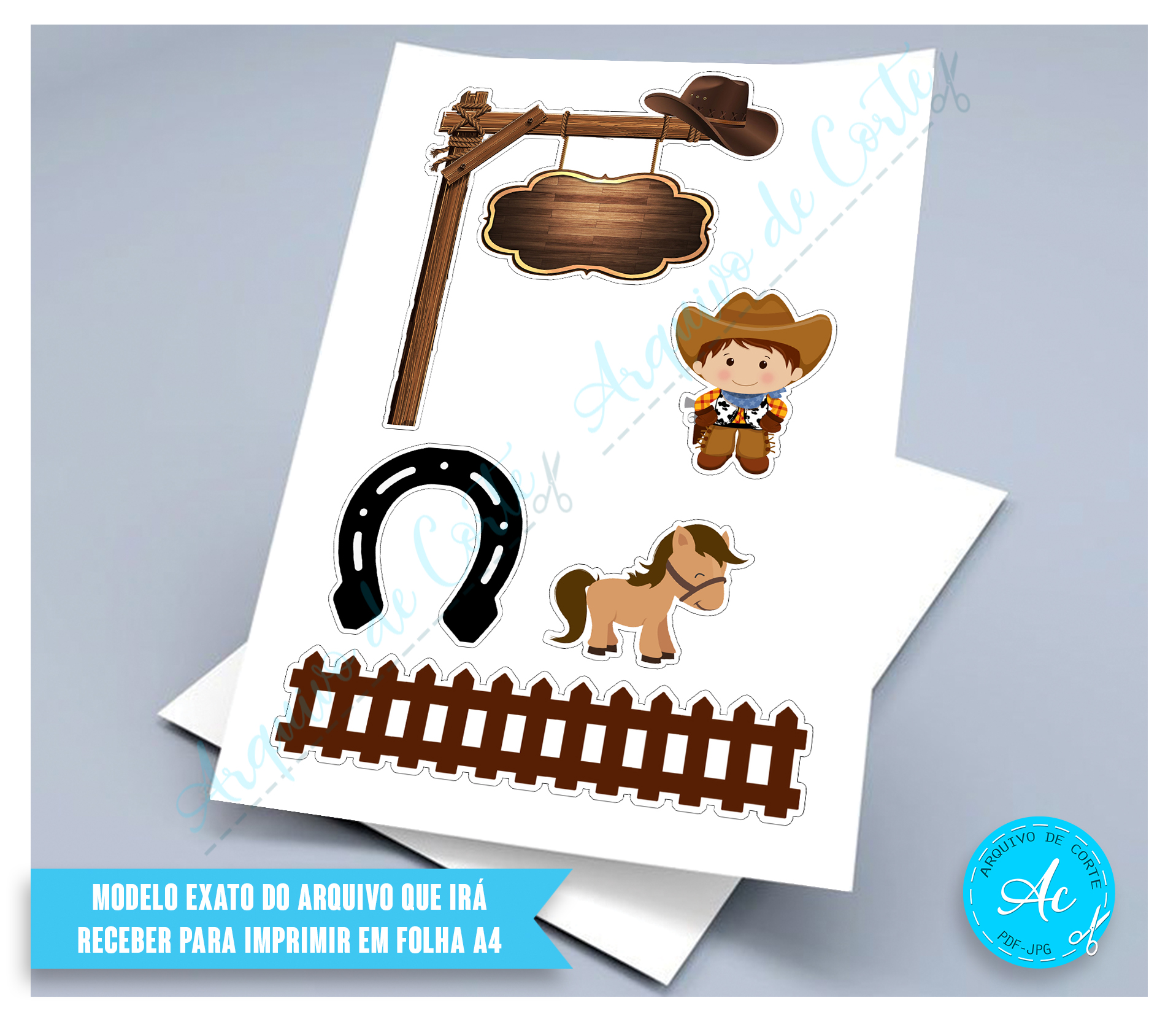 Arquivo Topo Country cowboy baby #1 - Imagem 2