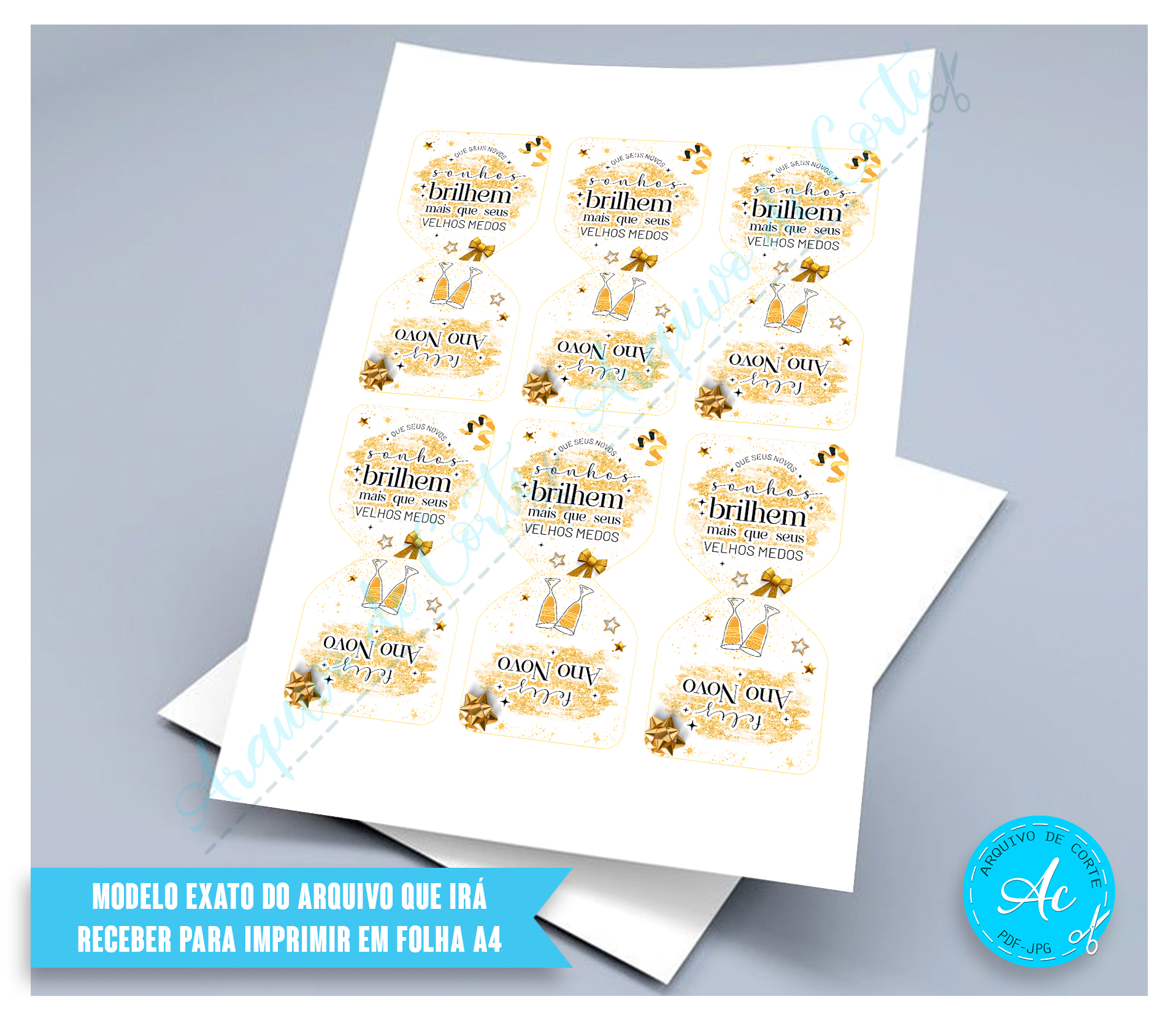 Arquivo Mimo para lacinho Ano Novo #1 - Imagem 2