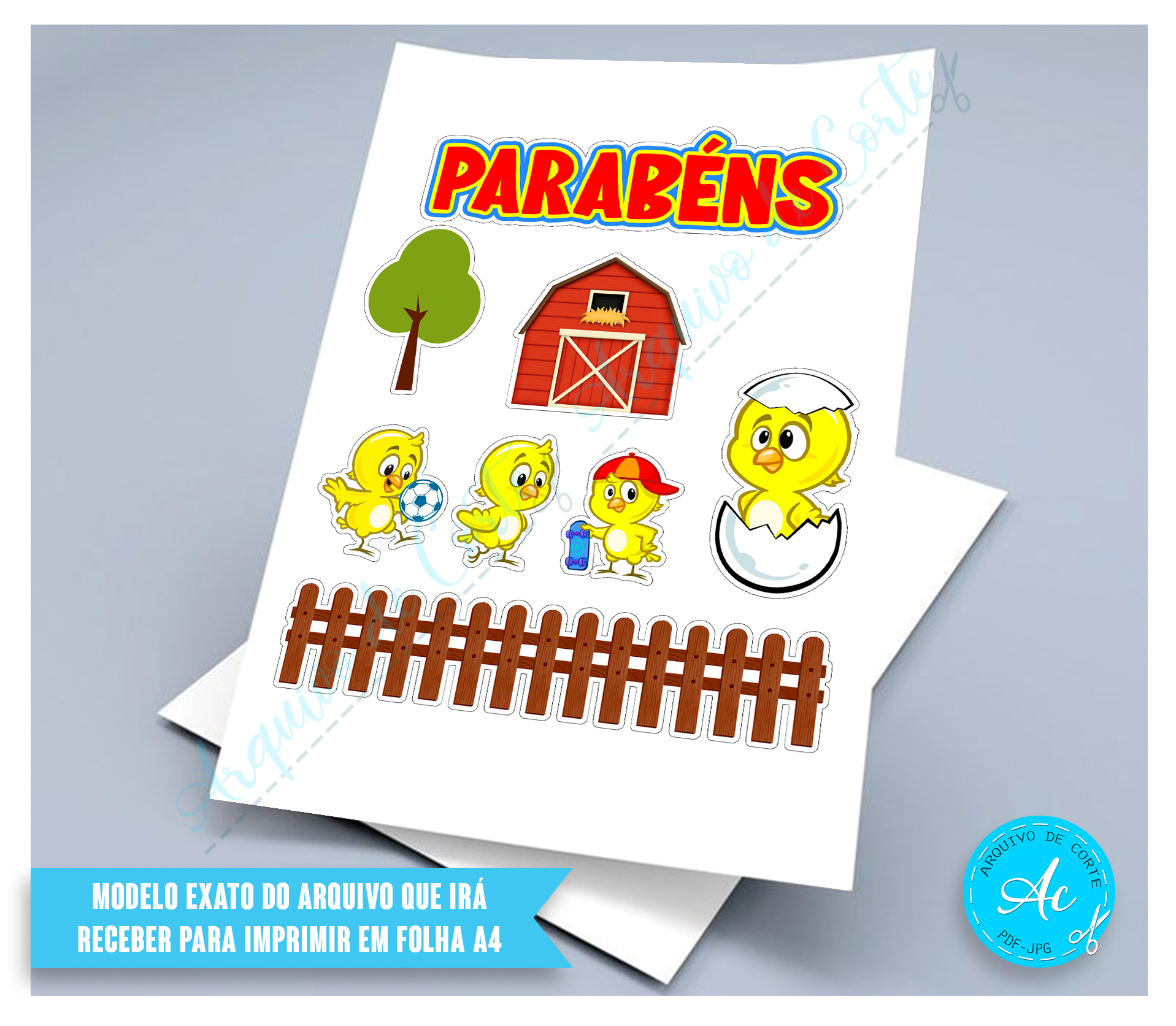 Arquivo Topo Pintinho amarelinho #1 - Imagem 2