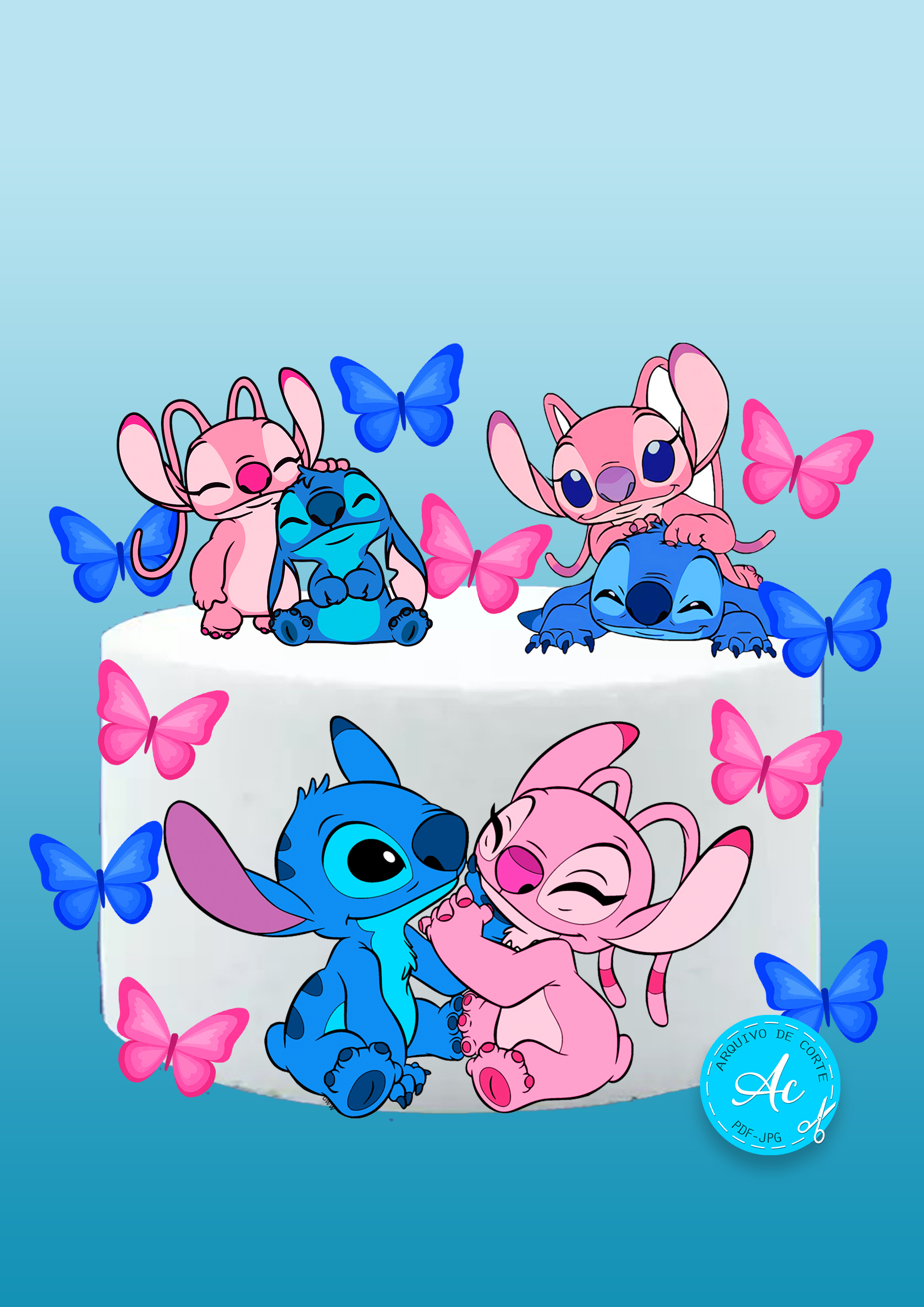 Arquivo Topo Stitch e Angel #6