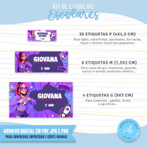 Arquivo Etiquetas escolares Ketlen Dos Rosas #1