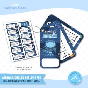 Arquivo Tabuada Astronauta Divisão #1