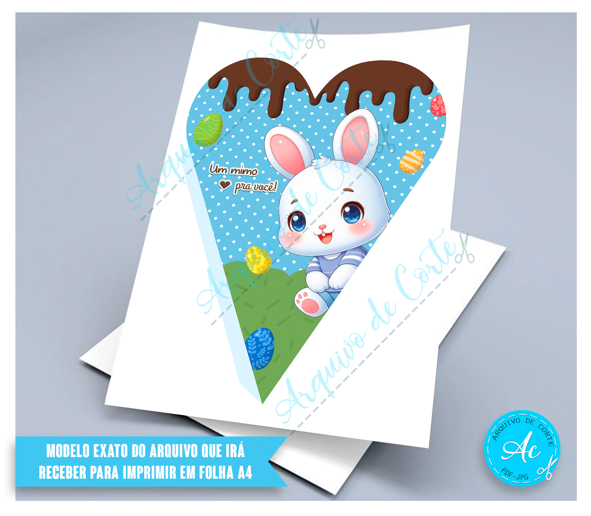 Arquivo Buquê de coração Páscoa #2 - Imagem 2