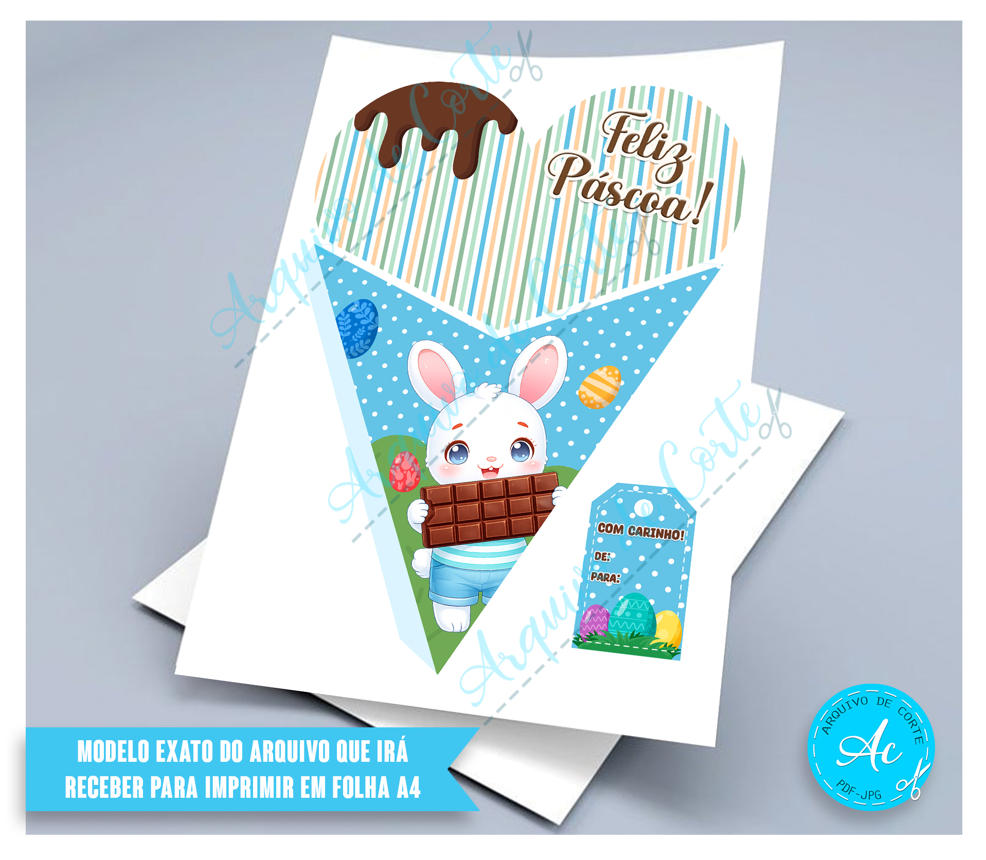 Arquivo Buquê de coração Páscoa #2 - Imagem 3