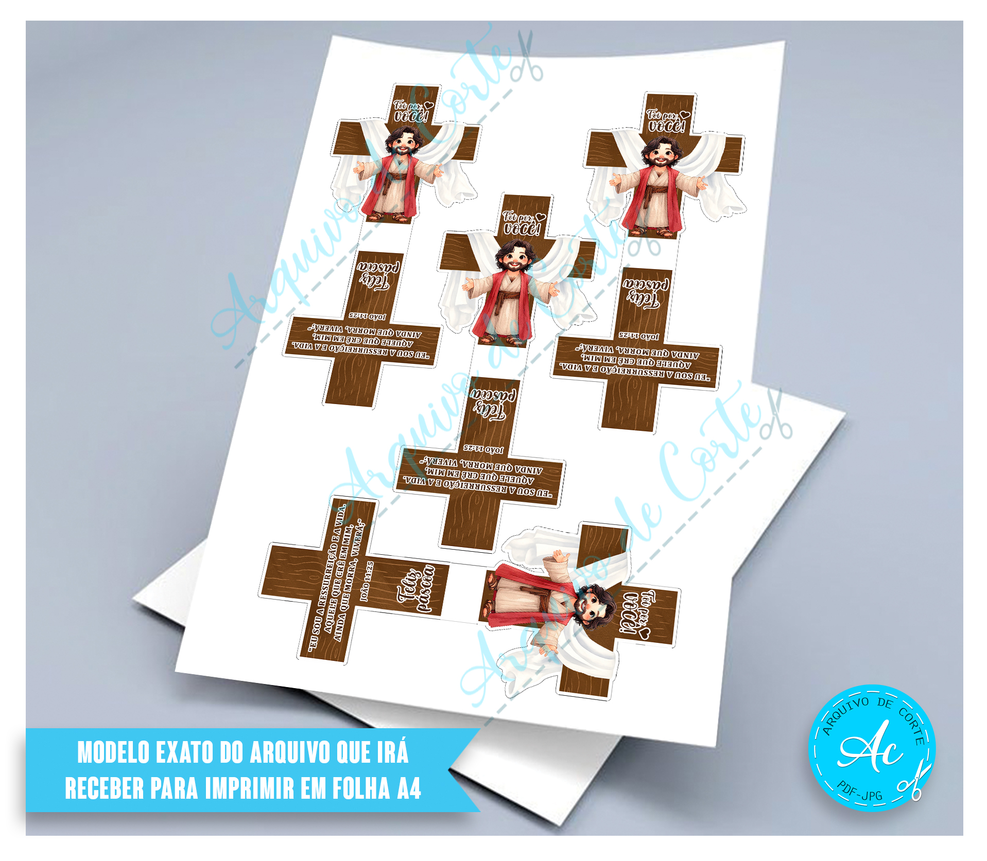 Arquivo Card Cruz Páscoa #2 - Imagem 2