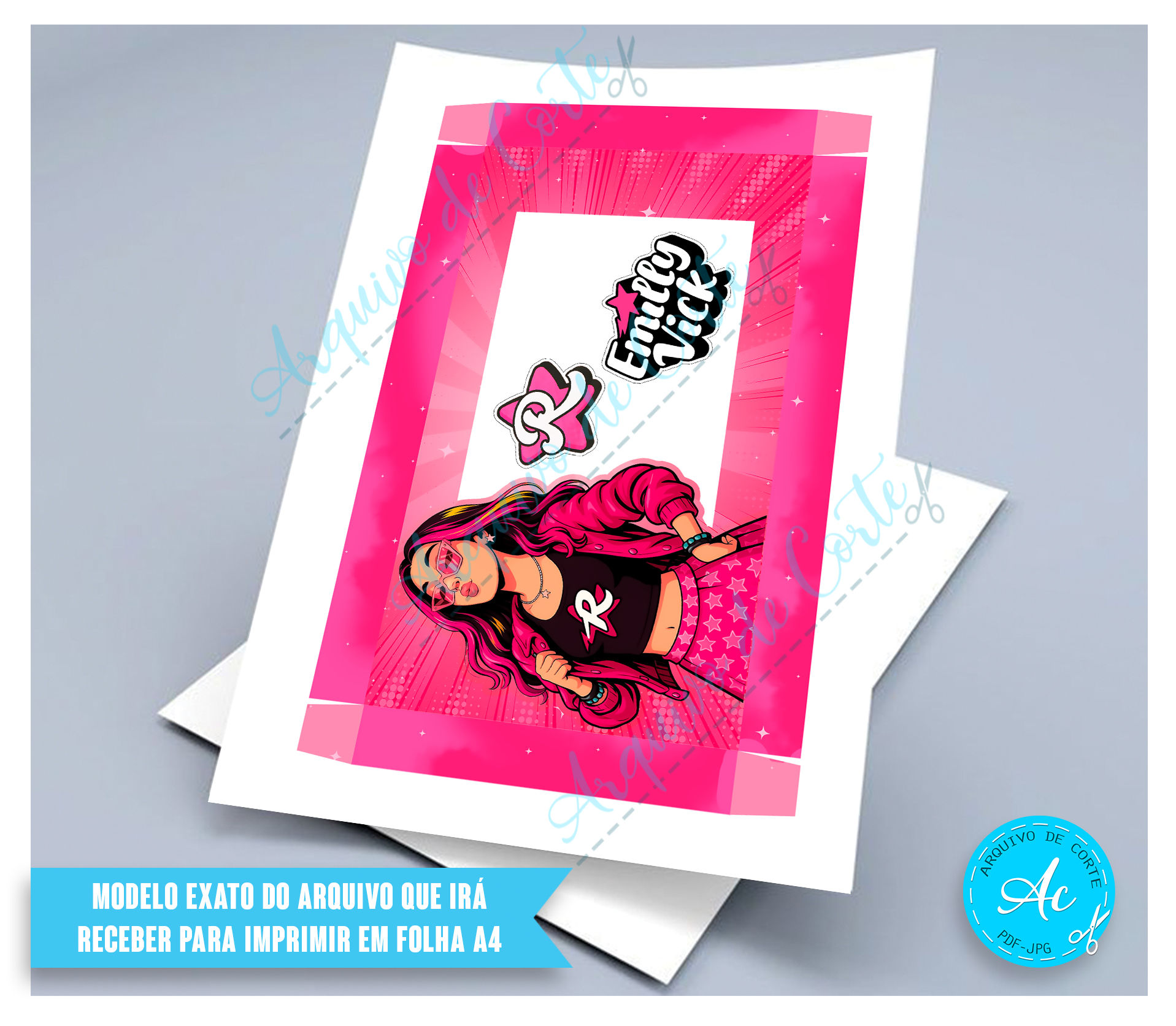 Arquivo Kit Confeiteiro Emilly Vick Dos Rosas #1 - Imagem 4