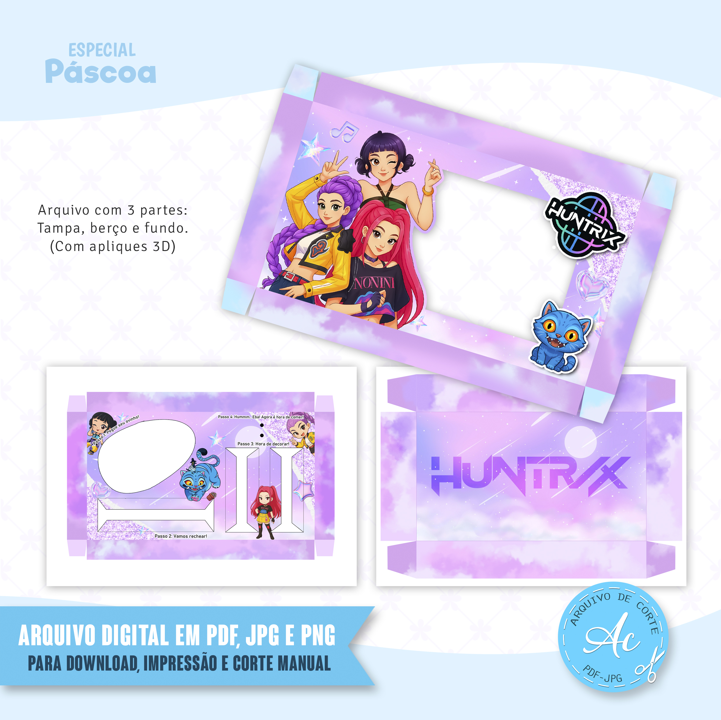 Arquivo Kit Confeiteiro Guerreiras do Kpop #1