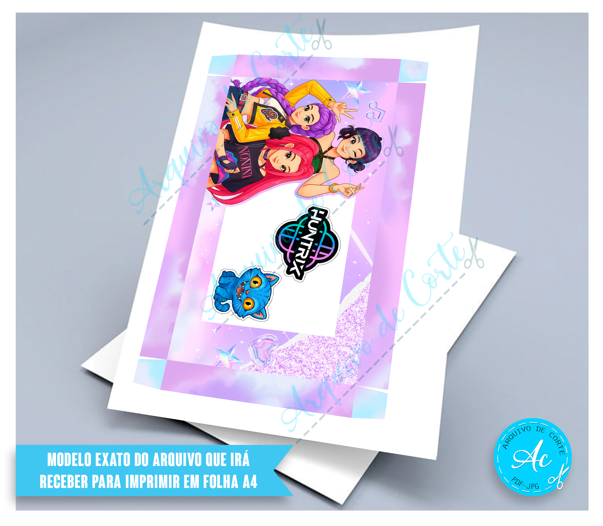 Arquivo Kit Confeiteiro Guerreiras do Kpop #1 - Imagem 4