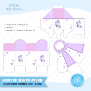 Arquivo Kit festa Borboletas Lilás #1