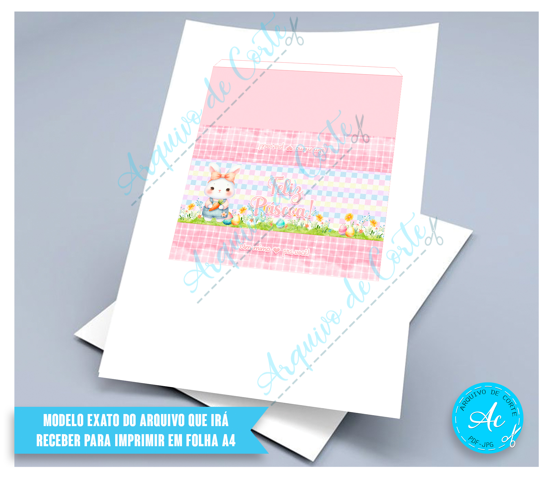 Arquivo Porta caixa de bis Páscoa Cute #1 - Imagem 2