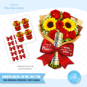 Arquivo Buquê com laço dia das mães #2
