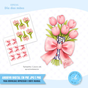 Arquivo Buquê com laço dia das mães #3
